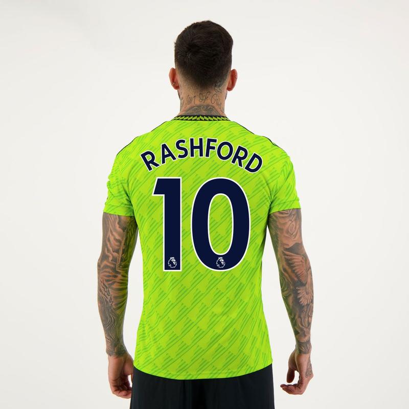 Camisa Adidas Manchester United Third 2023 10 Rashford - Camisa de